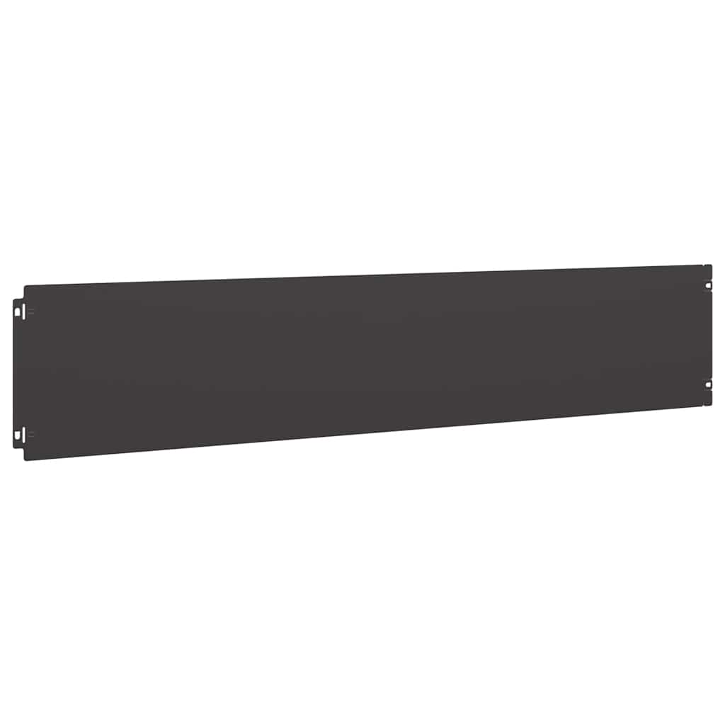 10 db fekete hidegen hengerelt acél gyepszegélyek 20x103 cm