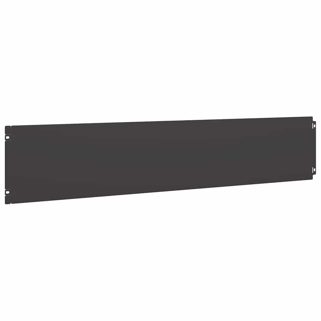 10 db fekete hidegen hengerelt acél gyepszegélyek 20x103 cm