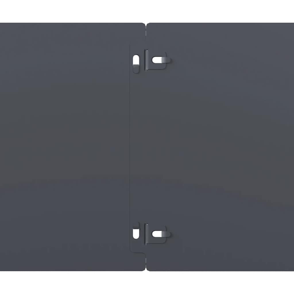 10 db antracit hidegen hengerelt acél gyepszegélyek 20x103 cm