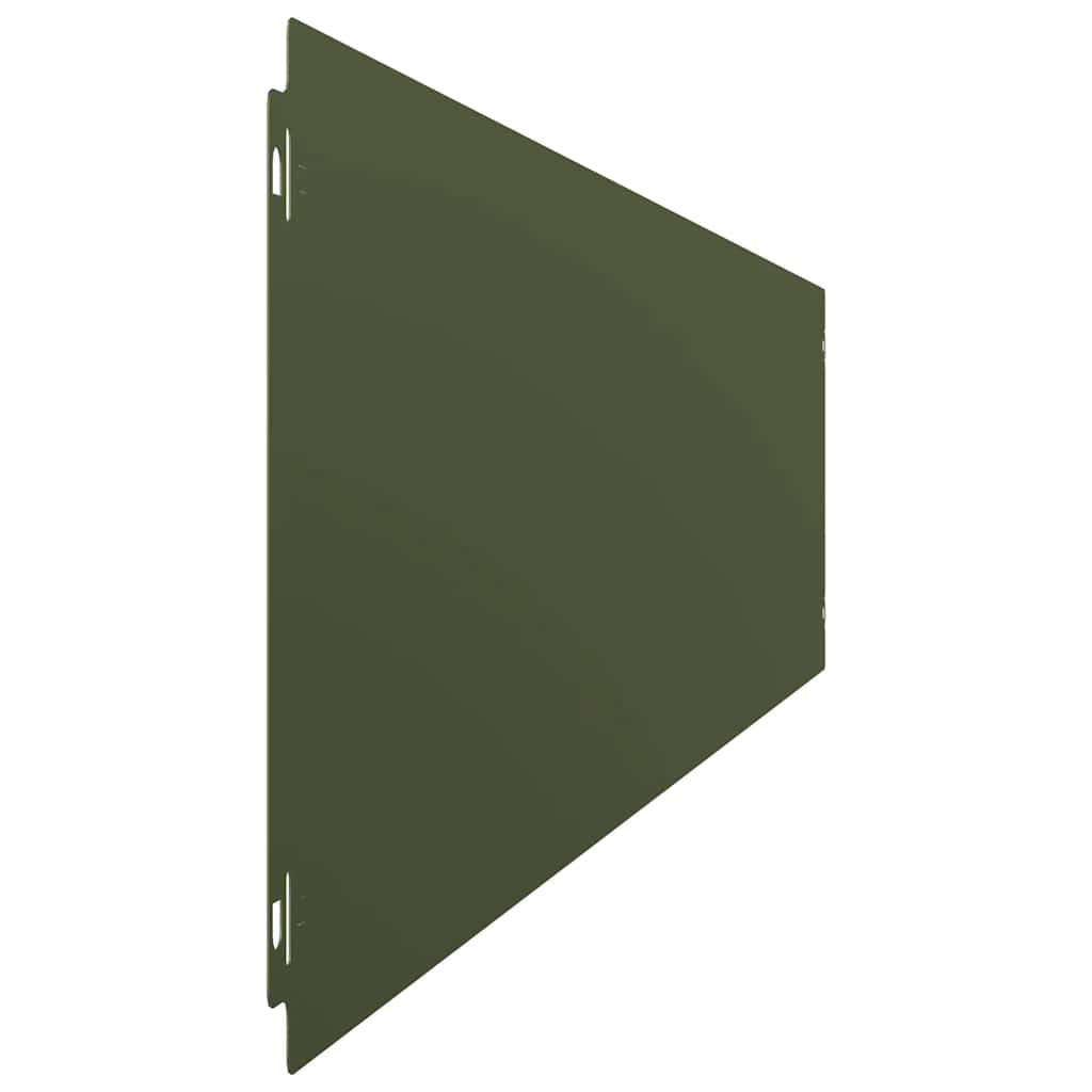 10 db olajzöld hidegen hengerelt acél gyepszegélyek 20x103 cm