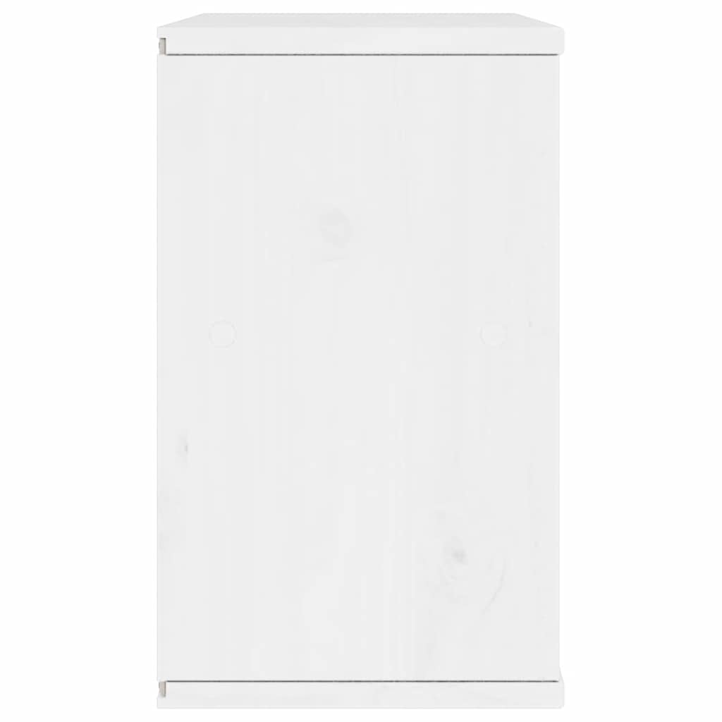 ODDA tömörfa fenyőfa TV szekrény fehér 79x24x40 cm