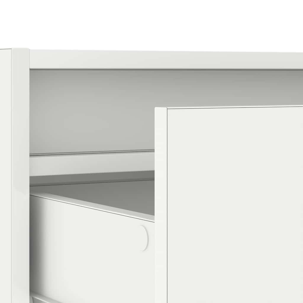 TV szekrény LED világítással fehér 75x35,5x25 cm