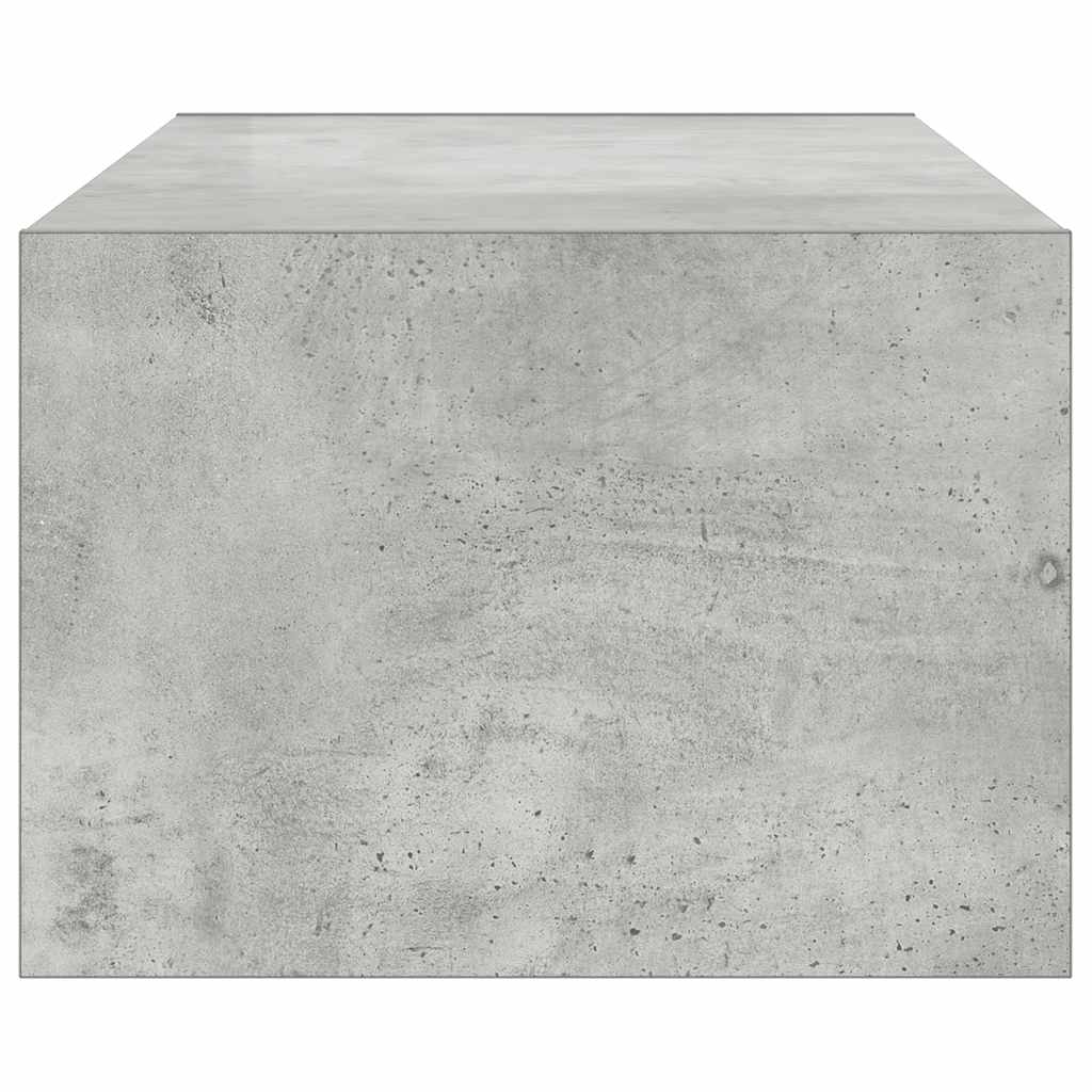 TV szekrény LED világítással beton szürke 100X35,5x25 cm