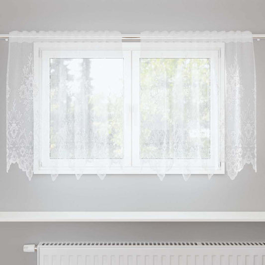 Függönyök függönyökkel Fehér 500x100cm Poliészter