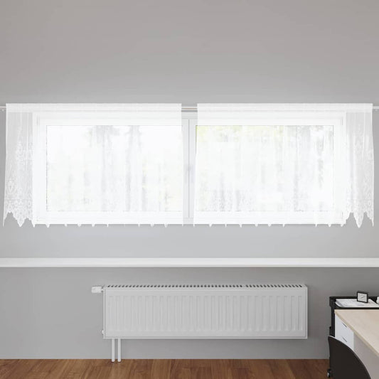 Függönyök függönyökkel Fehér 500x100cm Poliészter