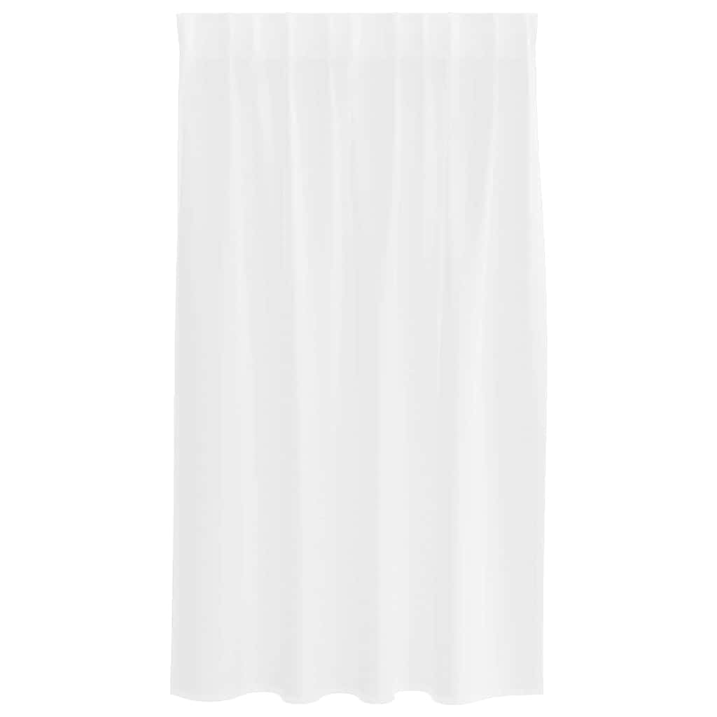 Függönyök függönyökkel 2 pcs Fehér 140x140cm Poliészter
