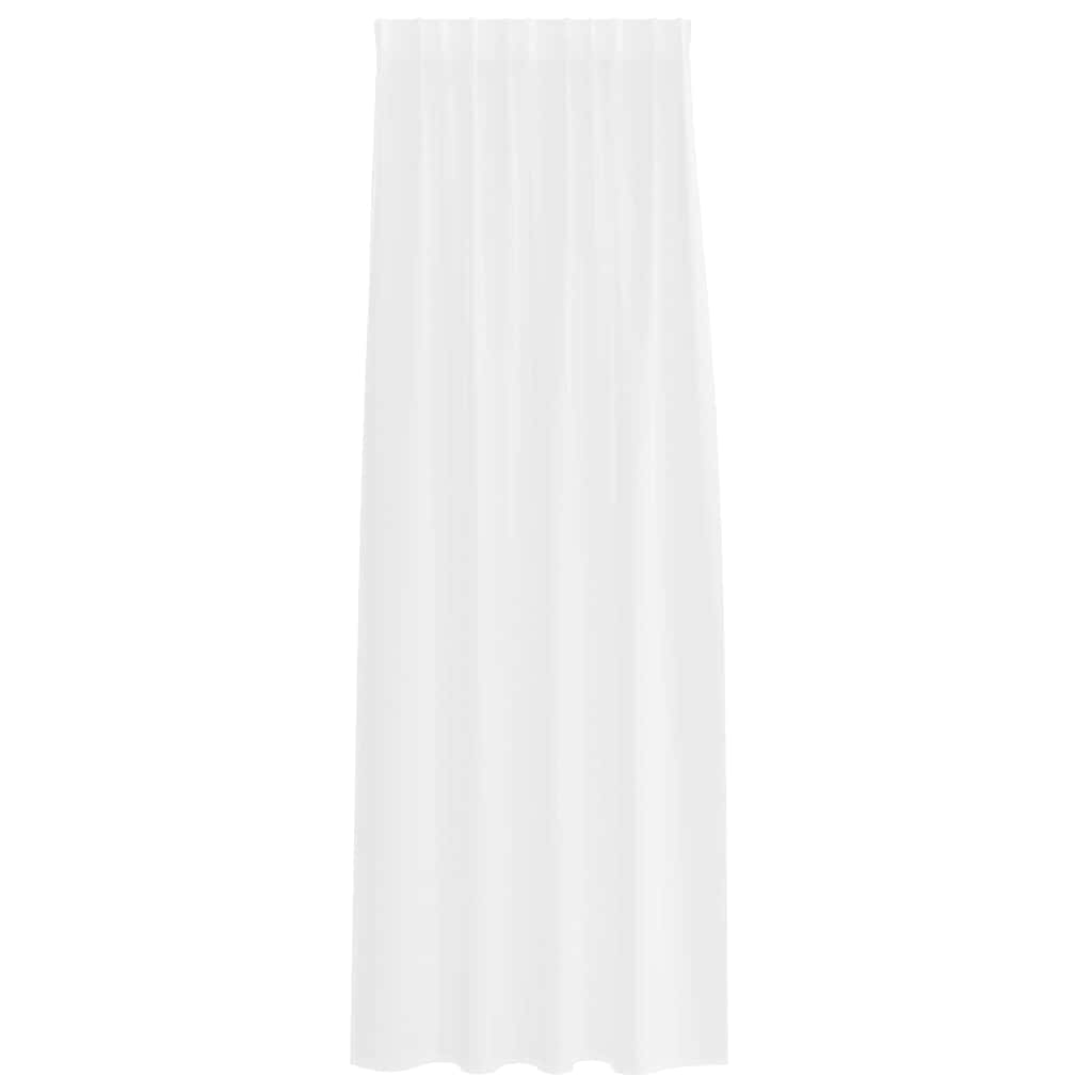 Függönyök függönyökkel 2 pcs Fehér 140x175cm Poliészter