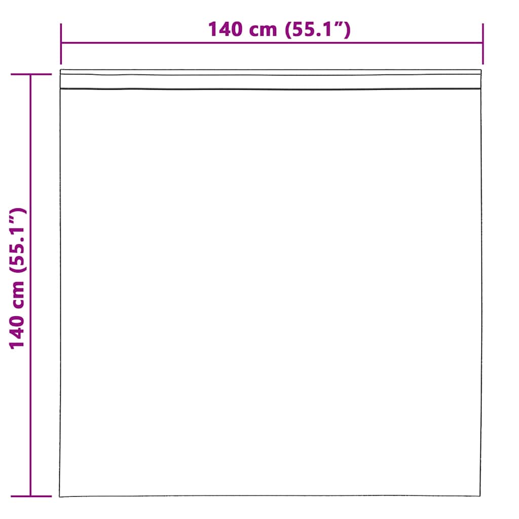 Függönyök függönyökkel 2 pcs Krém 140x140cm Poliészter