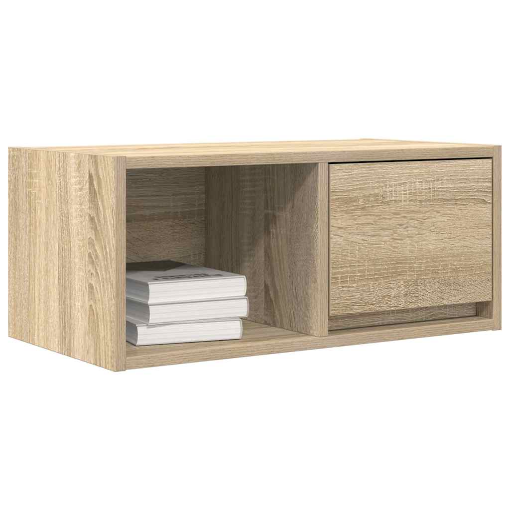 2 db sonoma tölgy színű szerelt fa TV-szekrény 60x31x25,5 cm