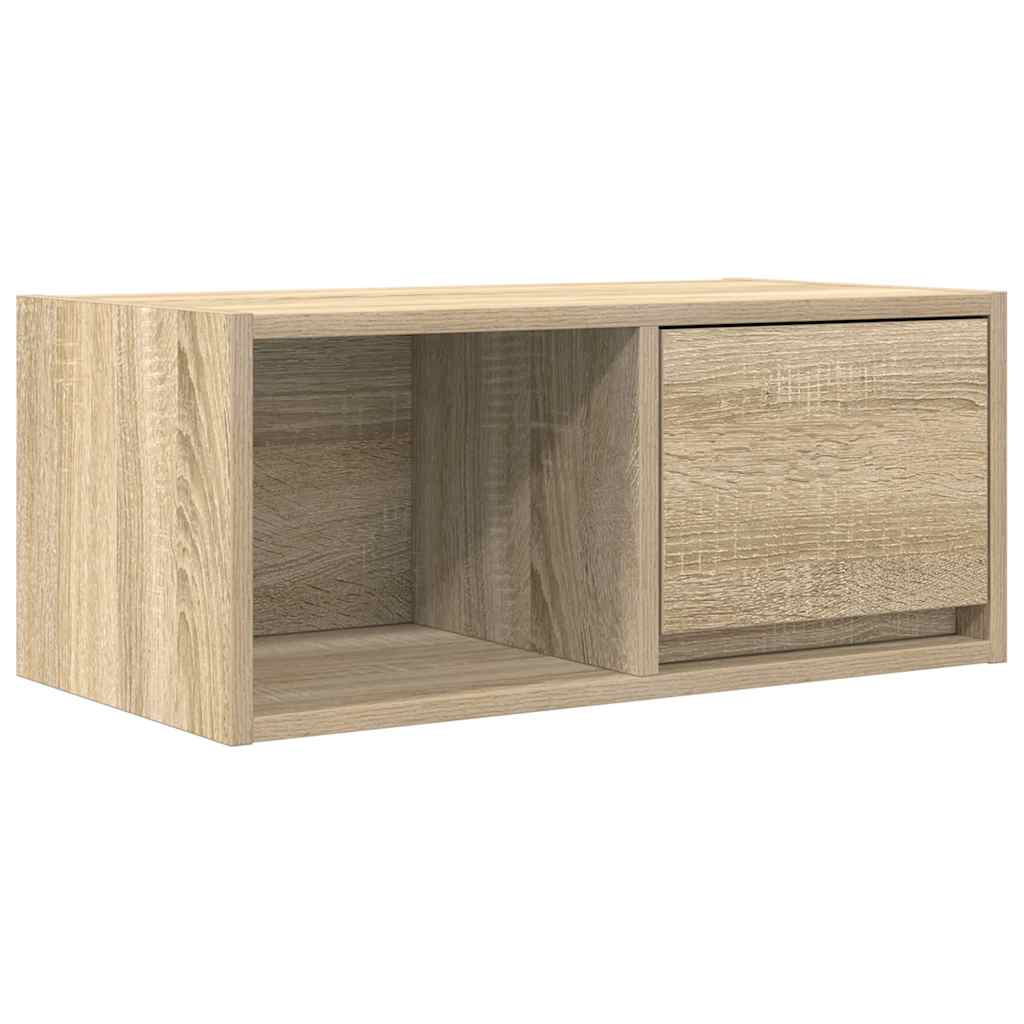 2 db sonoma tölgy színű szerelt fa TV-szekrény 60x31x25,5 cm