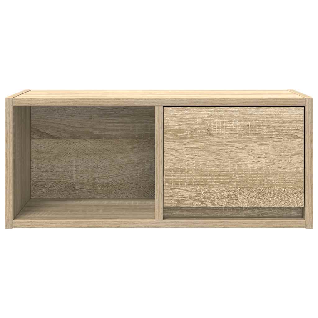 2 db sonoma tölgy színű szerelt fa TV-szekrény 60x31x25,5 cm