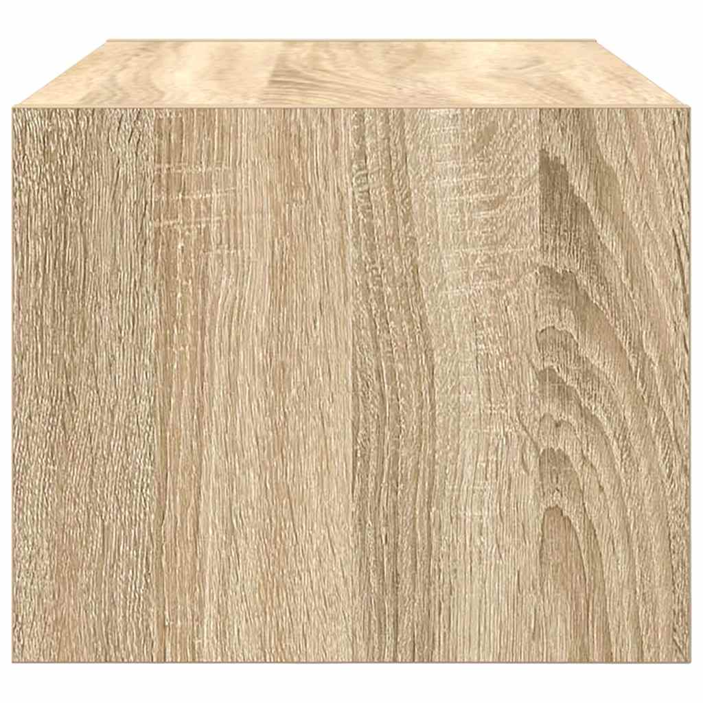 2 db sonoma tölgy színű szerelt fa TV-szekrény 60x31x25,5 cm