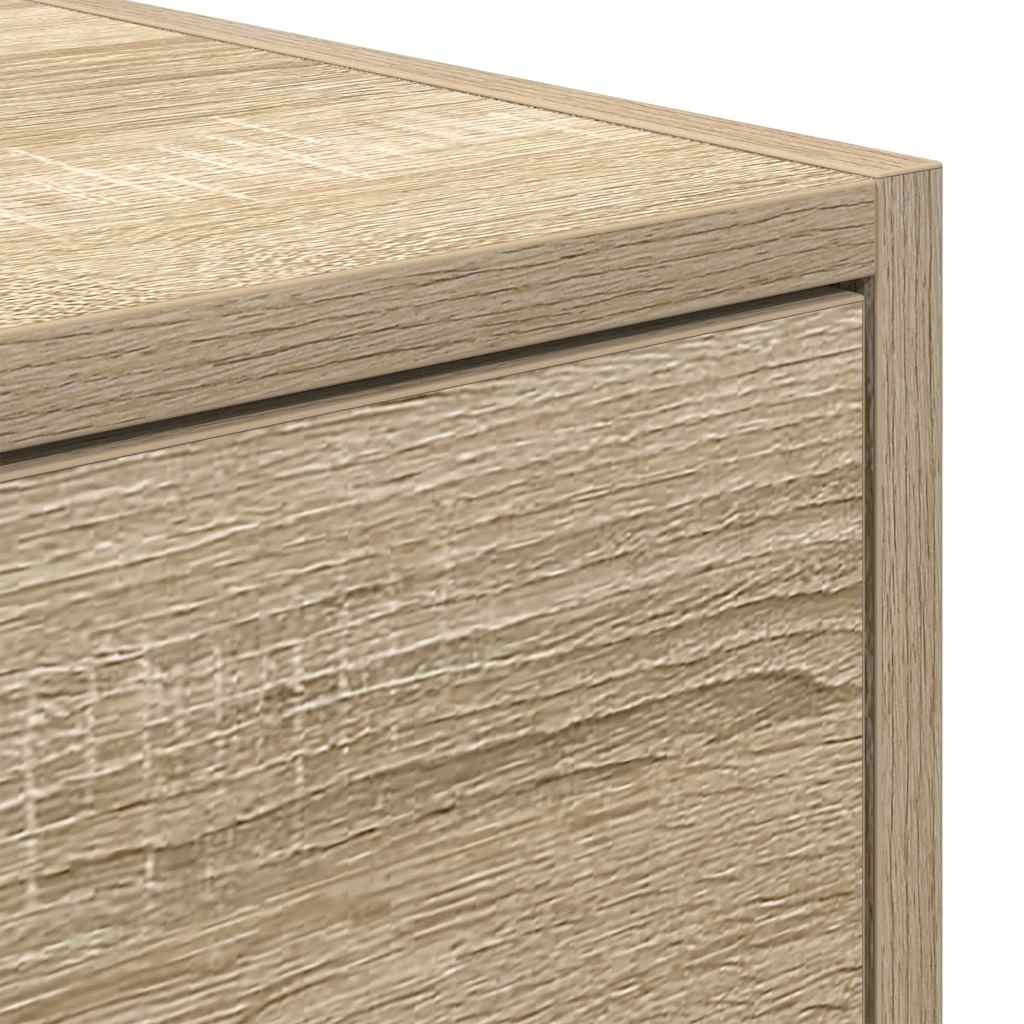 2 db sonoma tölgy színű szerelt fa TV-szekrény 60x31x25,5 cm