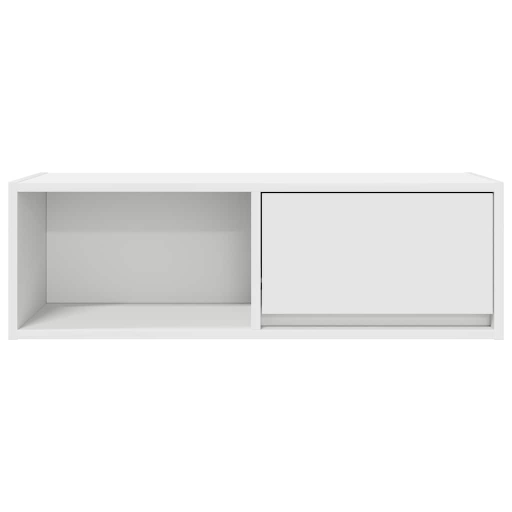 2 db fehér szerelt fa TV-szekrény 80x31x25,5 cm