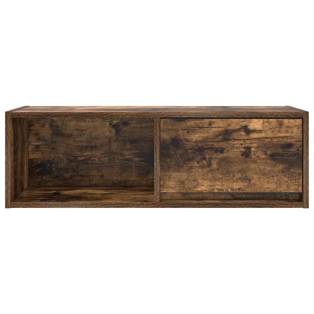 füstös tölgy színű szerelt fa TV-szekrény 80x31x25,5 cm