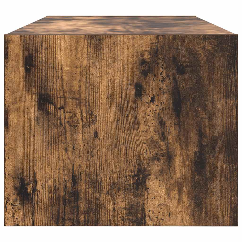 füstös tölgy színű szerelt fa TV-szekrény 80x31x25,5 cm