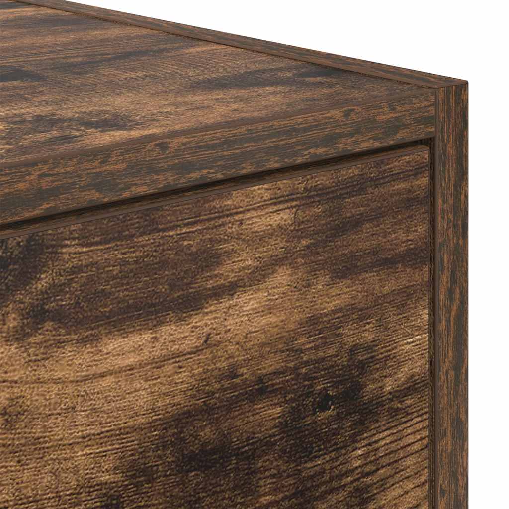 füstös tölgy színű szerelt fa TV-szekrény 80x31x25,5 cm