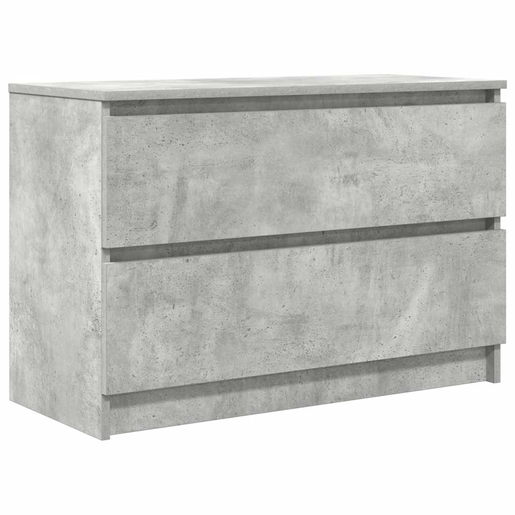 betonszürke szerelt fa TV-szekrény 80x35x54 cm