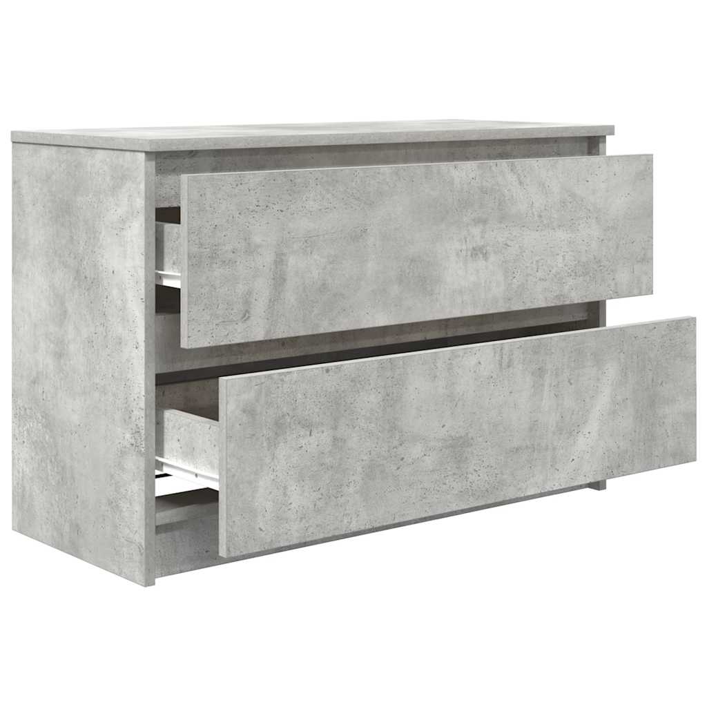 betonszürke szerelt fa TV-szekrény 80x35x54 cm