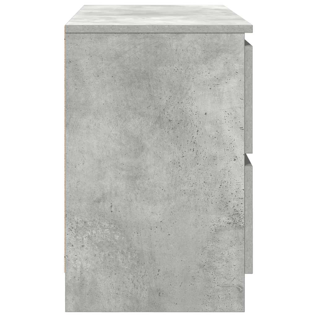 betonszürke szerelt fa TV-szekrény 80x35x54 cm