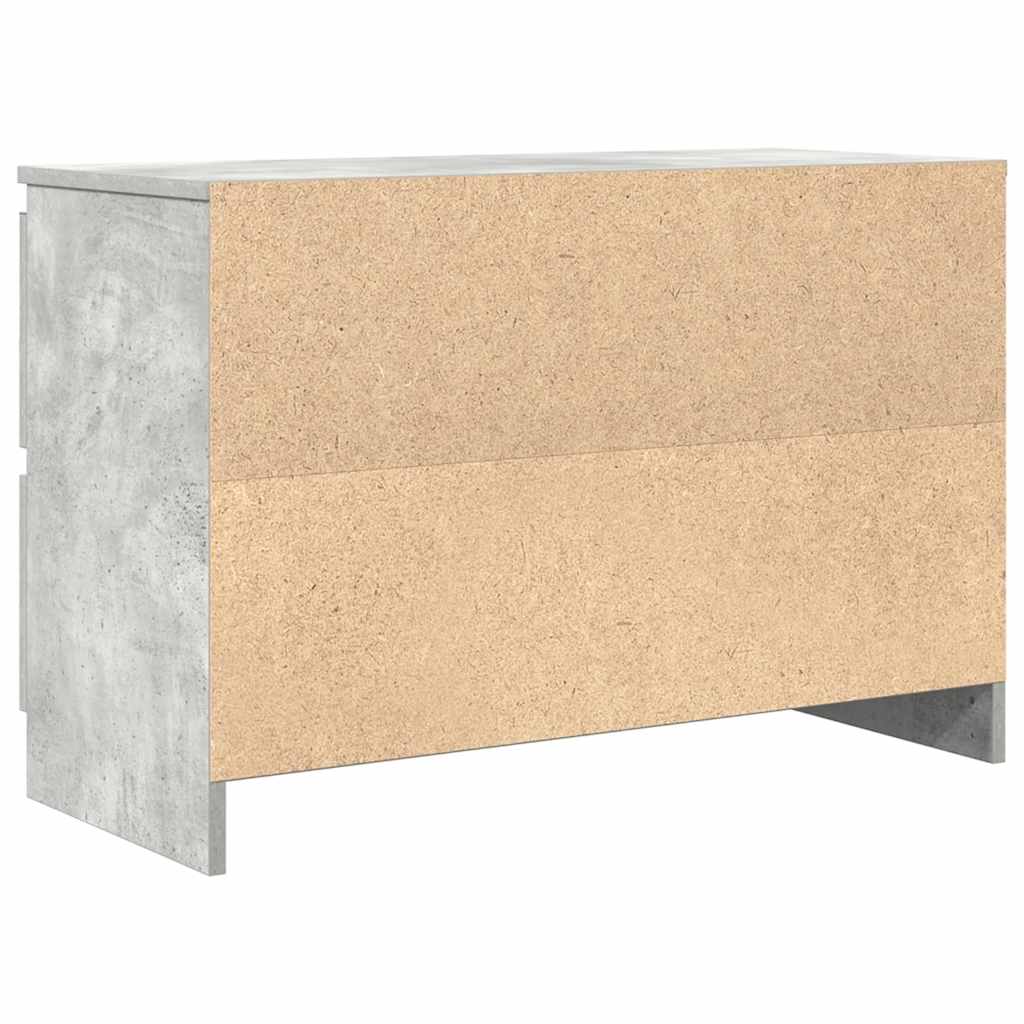 betonszürke szerelt fa TV-szekrény 80x35x54 cm