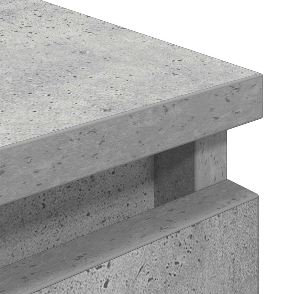 betonszürke szerelt fa TV-szekrény 80x35x54 cm
