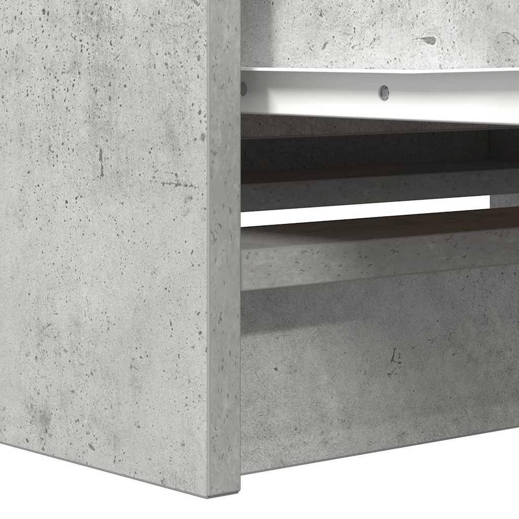 betonszürke szerelt fa TV-szekrény 80x35x54 cm