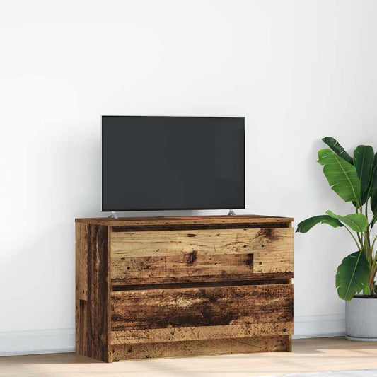 antik hatású szerelt fa TV-szekrény 80x35x54 cm