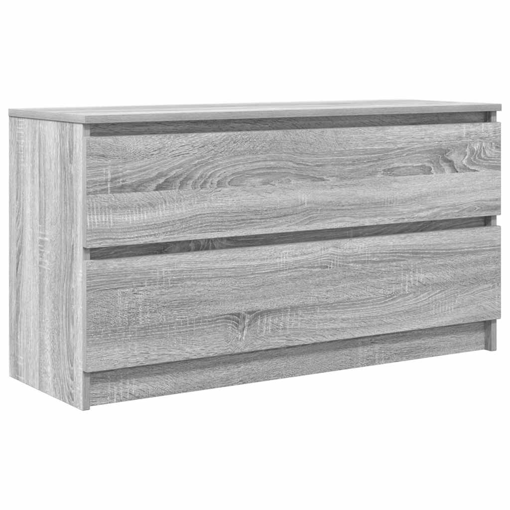 szürke sonoma színű szerelt fa TV-szekrény 100x35x54 cm