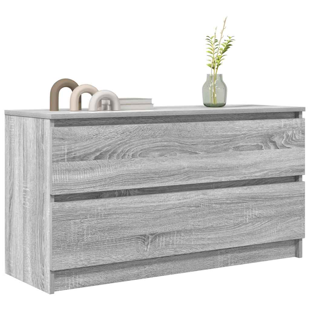 szürke sonoma színű szerelt fa TV-szekrény 100x35x54 cm