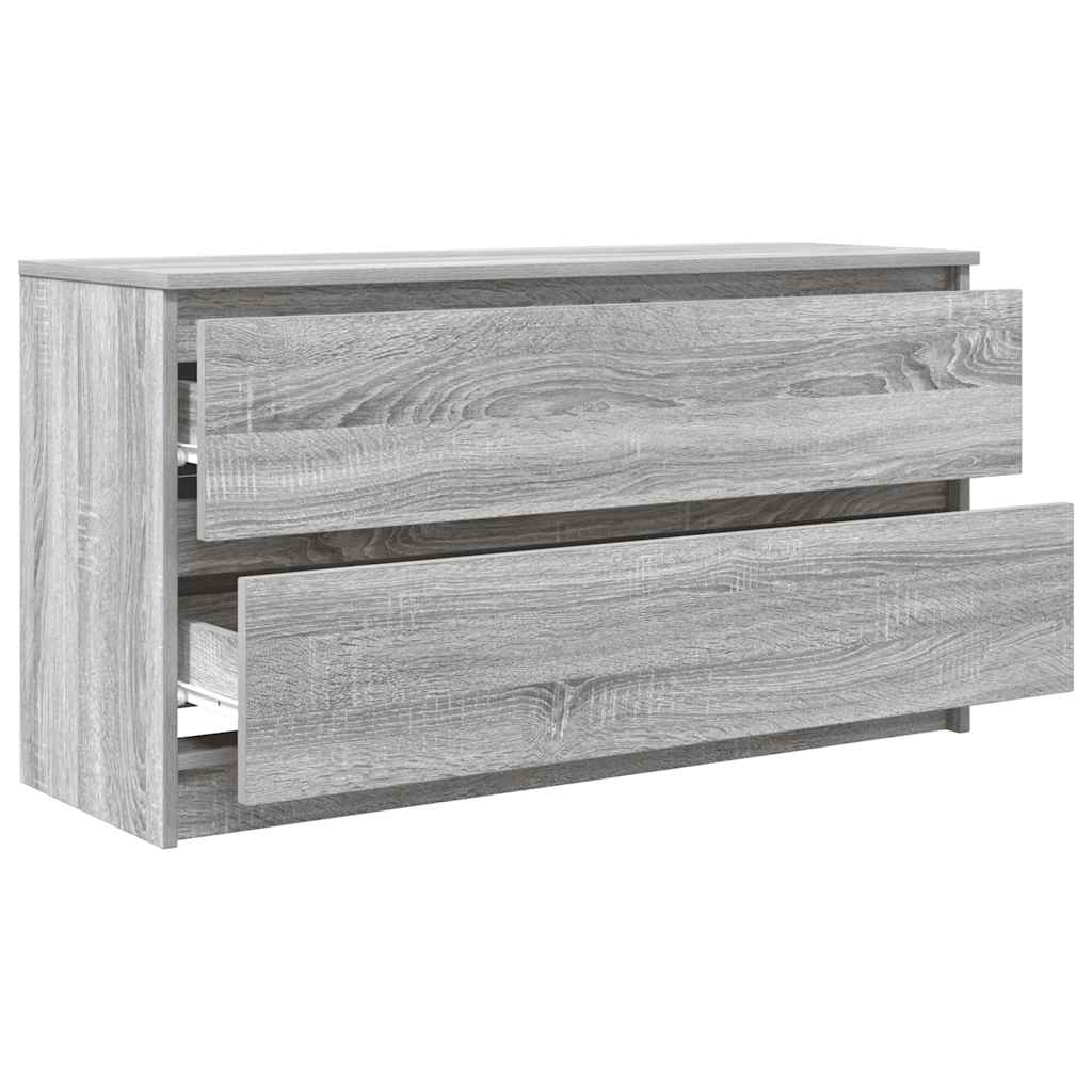 szürke sonoma színű szerelt fa TV-szekrény 100x35x54 cm