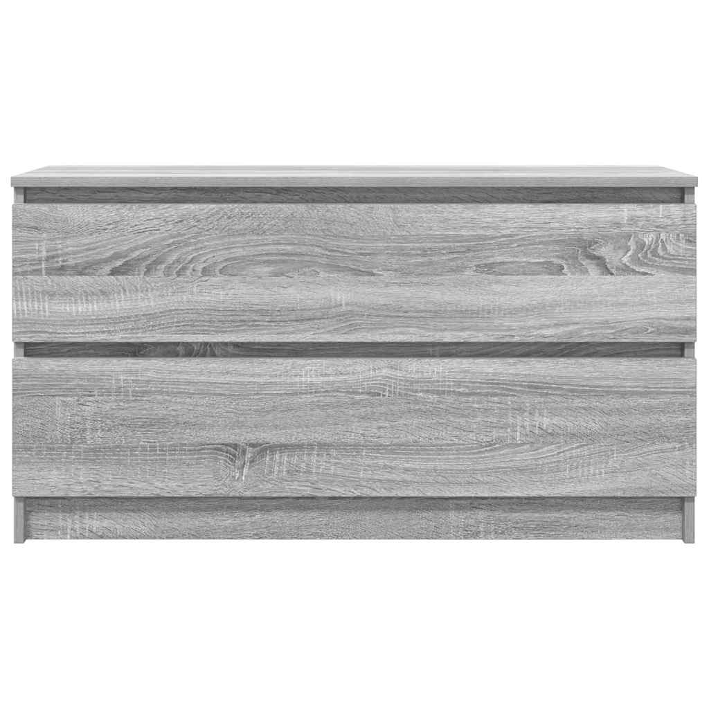 szürke sonoma színű szerelt fa TV-szekrény 100x35x54 cm