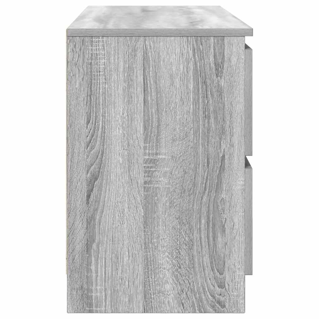 szürke sonoma színű szerelt fa TV-szekrény 100x35x54 cm