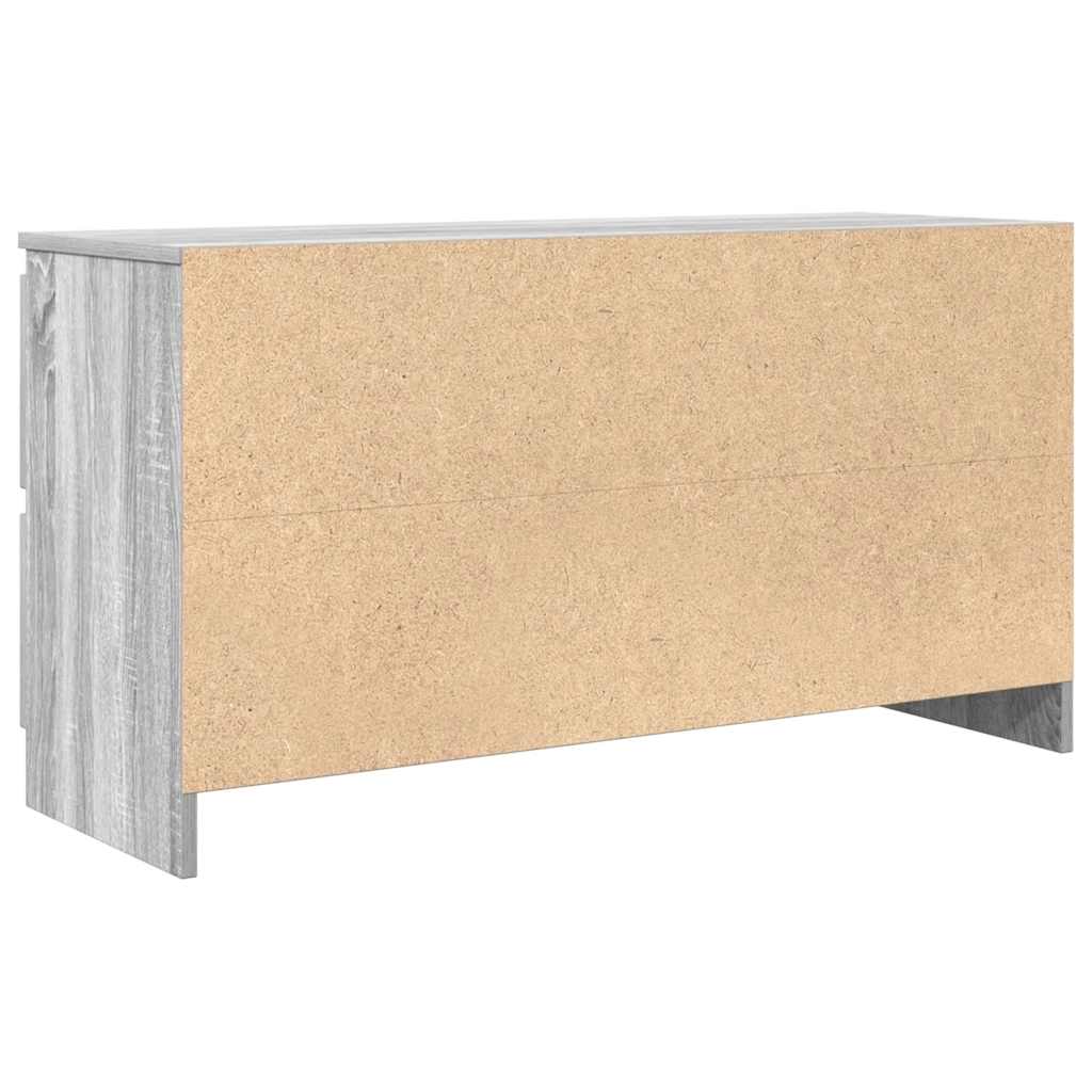 szürke sonoma színű szerelt fa TV-szekrény 100x35x54 cm