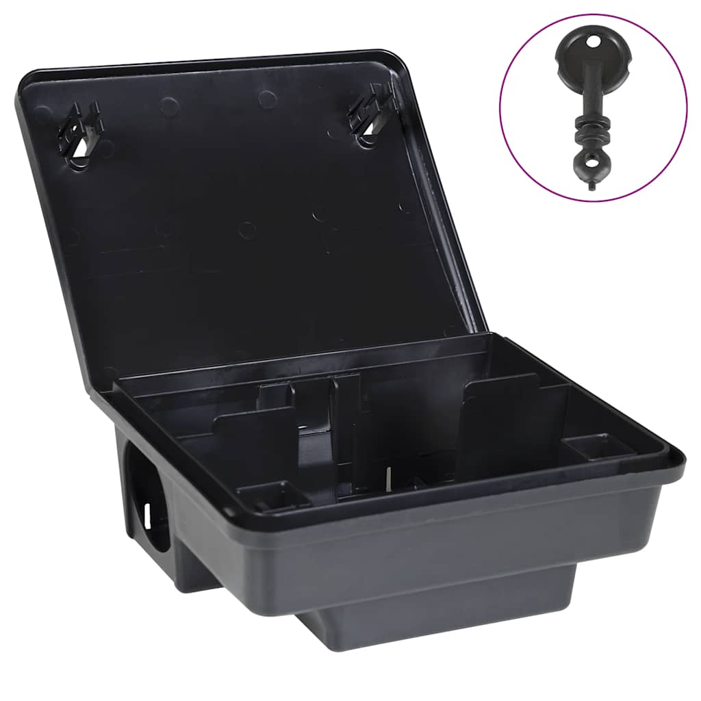 4 db fekete egérfogó 23x19x9,5 cm