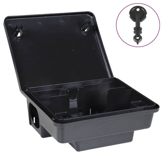 6 db fekete egérfogó 23x19x9,5 cm