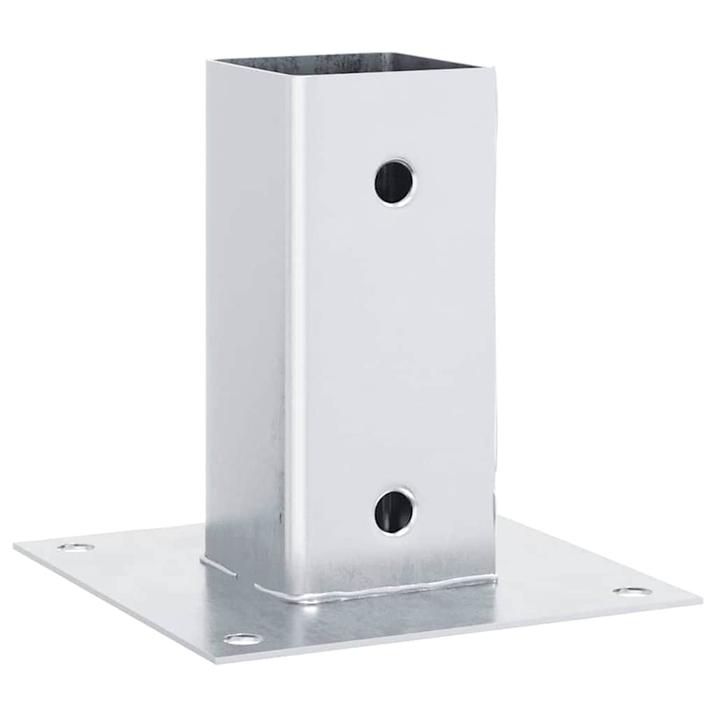 4 db horganyzott acélból oszlopalapok négyzet alakúak 61x61 mm