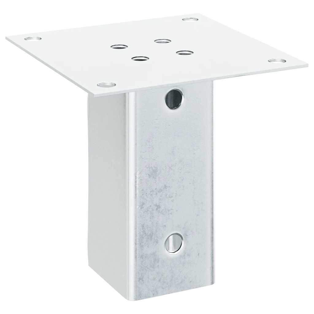 4 db horganyzott acélból oszlopalapok négyzet alakúak 61x61 mm