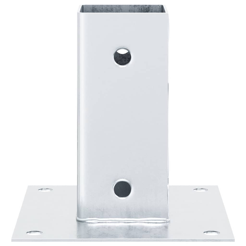 4 db horganyzott acélból oszlopalapok négyzet alakúak 61x61 mm