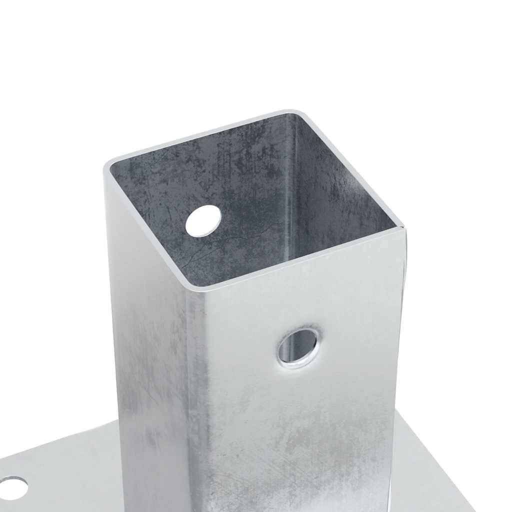 4 db horganyzott acélból oszlopalapok négyzet alakúak 61x61 mm