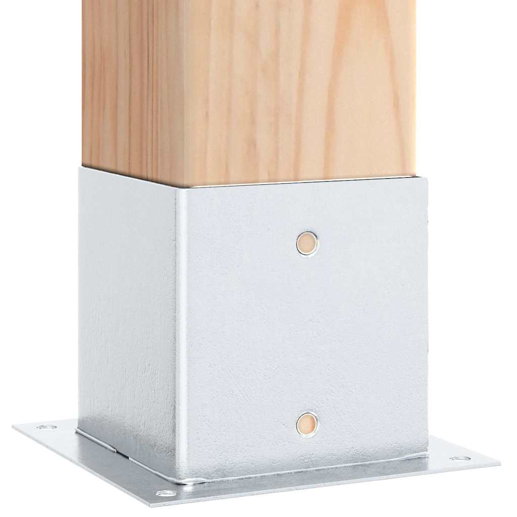 4 db horganyzott acélból oszlopalapok négyzet alakúak 141x141mm