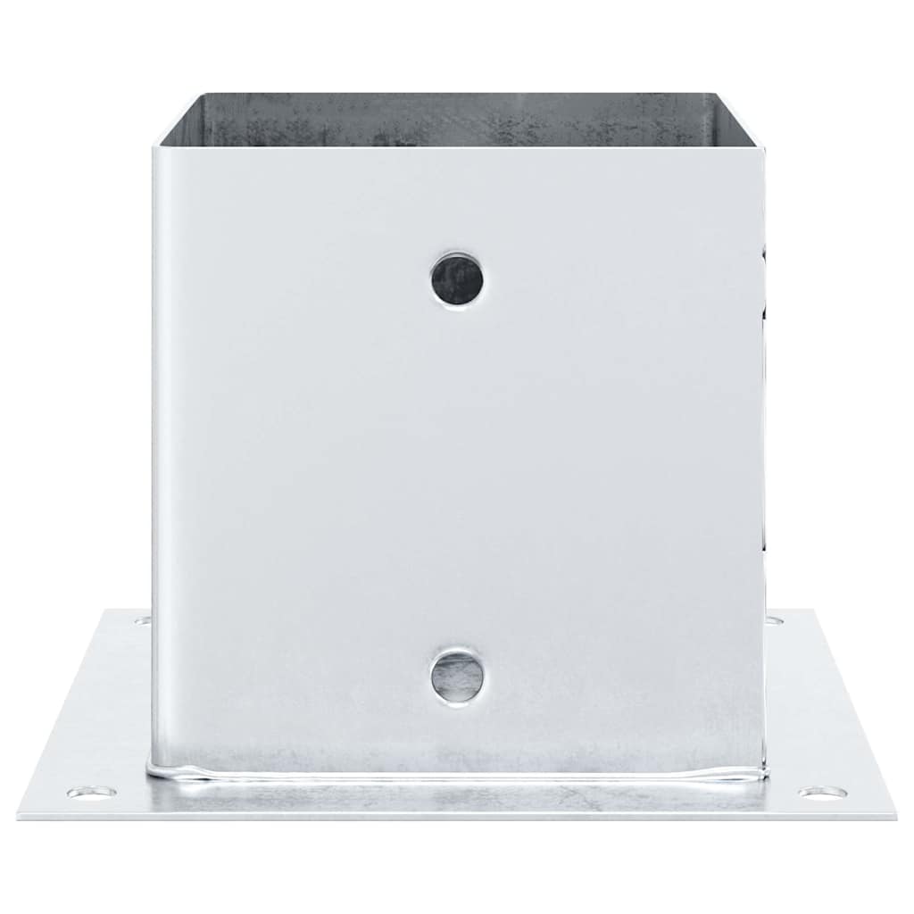 4 db horganyzott acélból oszlopalapok négyzet alakúak 141x141mm