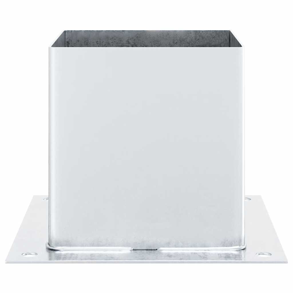 4 db horganyzott acélból oszlopalapok négyzet alakúak 141x141mm