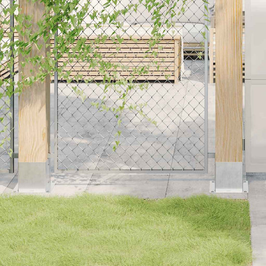 4 db horganyzott acélból oszlopalapok négyzet alakúak 141x141mm