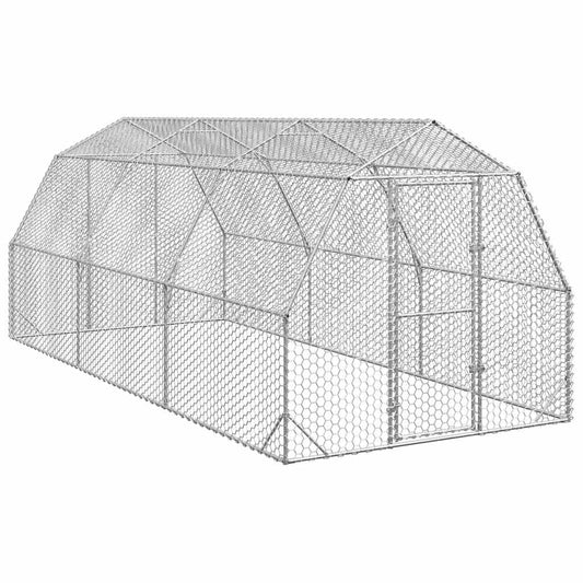 Csirkefuttató 2,5x6x2,25 m horganyzott acél