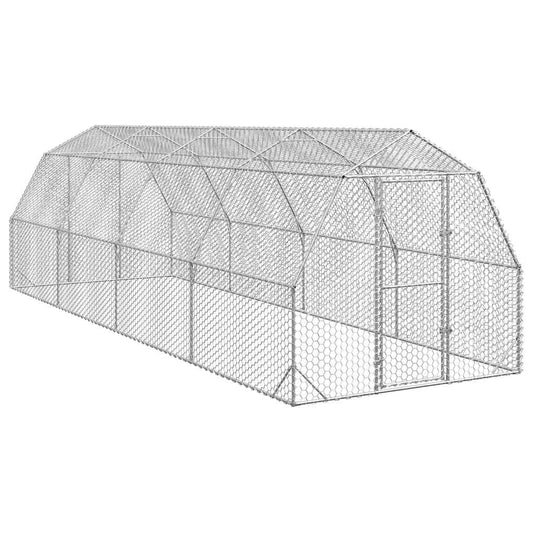 Csirkefuttató 2,5x8x2,25 m horganyzott acél