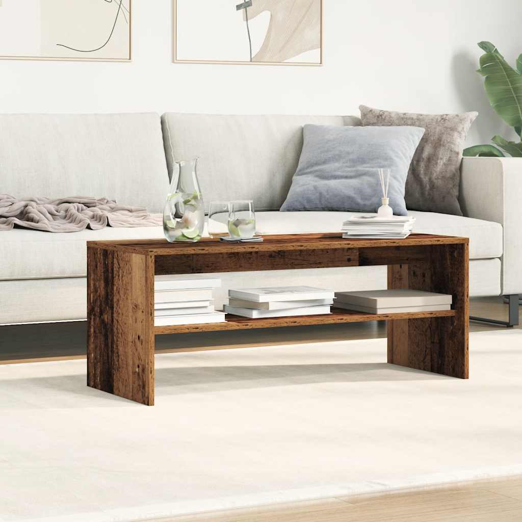 antik hatású szerelt fa TV-szekrény 100 x 40 x 40 cm