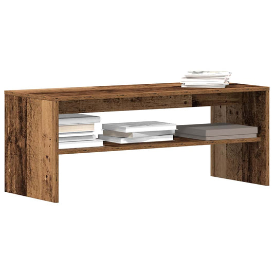 antik hatású szerelt fa TV-szekrény 100 x 40 x 40 cm