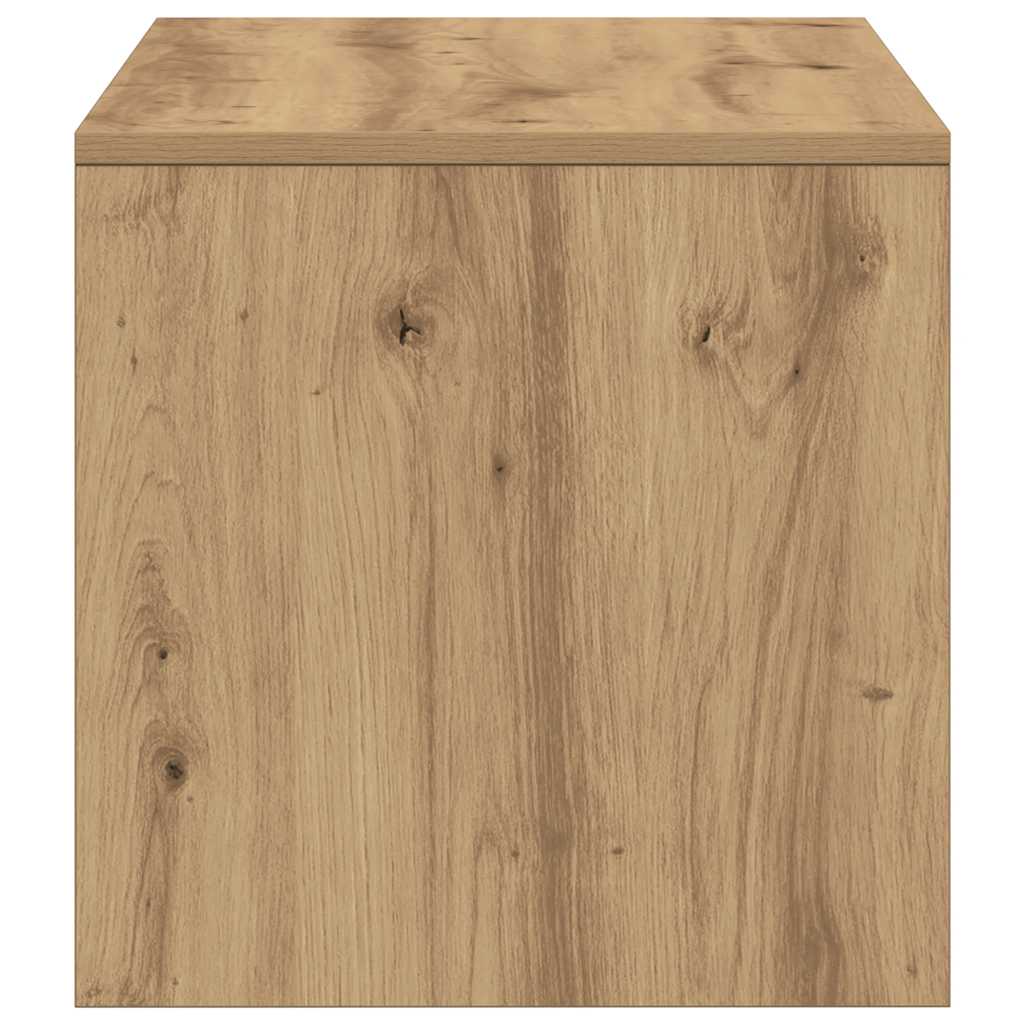 kézműves tölgy színű szerelt fa TV-szekrény 100x40x40 cm