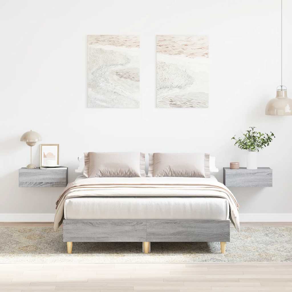 sonoma tölgyszínű szerelt fa ágykeret matrac nélkül 120 x 200cm